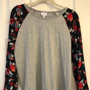 3X LuLaRoe Randy. New, no tags. Black/red sleeves